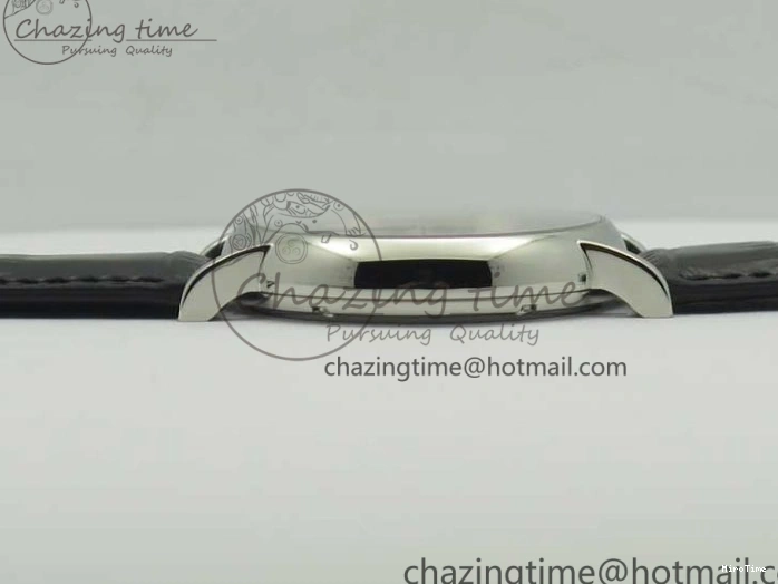 MIROTIME 0404 Portofino Automatic SS TWF 1:1 Best Edition Black Dial on Black Leather Strap A TravelReady 7199